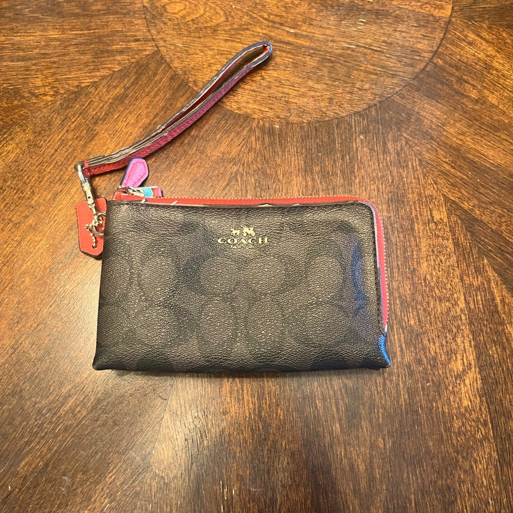 Coach zipper small  wallet